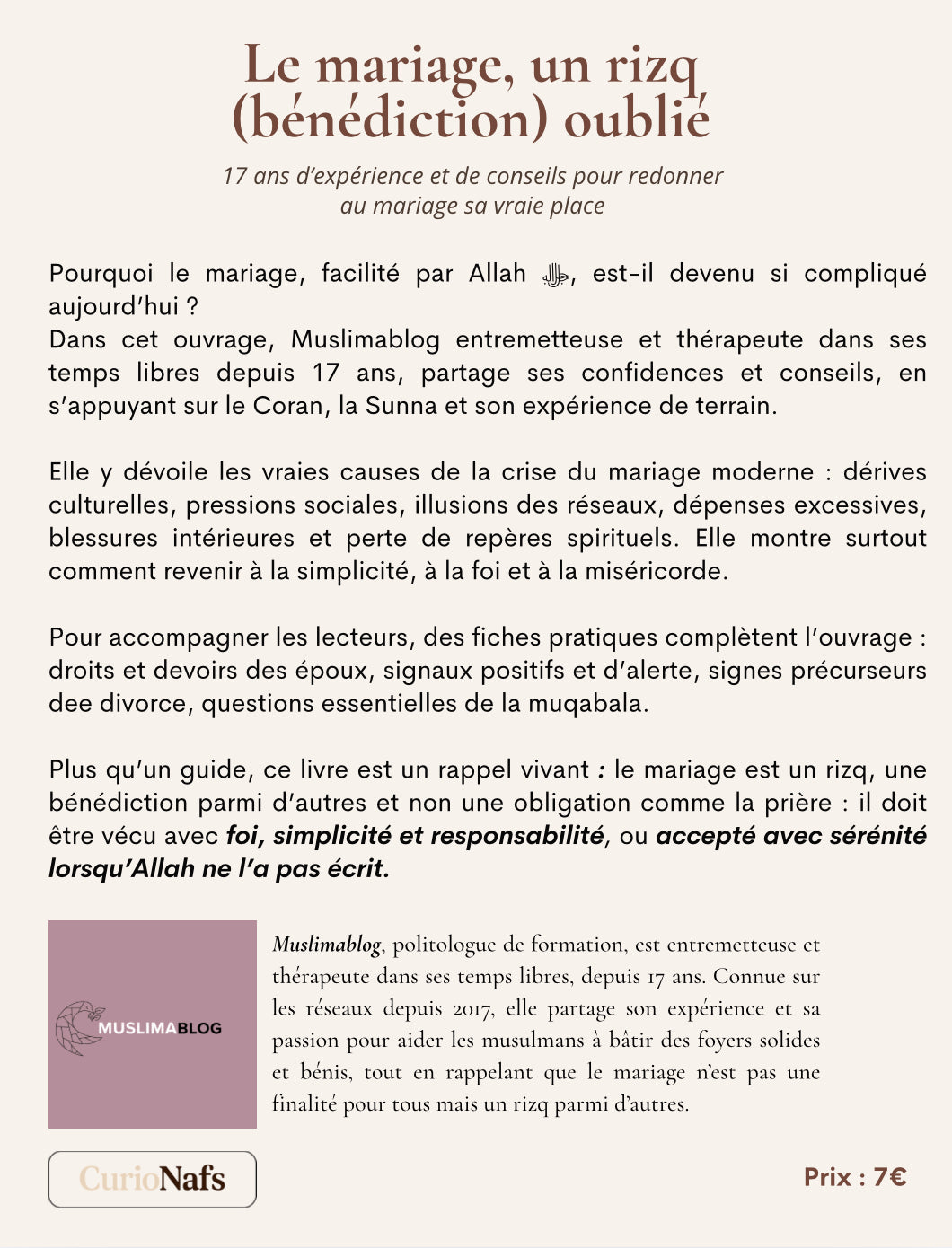 Le mariage, un rizq (bénédiction )oublié - Ebook